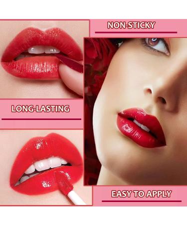 3 Colors Lip Tint Stain Set - Korean Lip Gloss & Plumping Mini Liquid Lipstick - Waterproof & Long-Lasting Lip & Cheek Tint - High Pigment & Vivid Color Makeup (Set A) - Buy Online on GoSupps.com