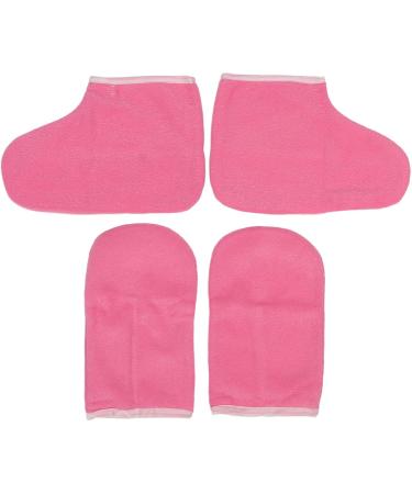 Doublures de Pieds et de Mains en Cire Flanelle Rose paraffine Garder au Chaud Gants jetables Mitaines de Cire Ensemble de Pieds - Buy Online on GoSupps.com