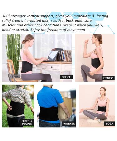 Hameisen Back Brace for Lower Back Pain Relief - Adjustable Support for Herniated Disc, Sciatica, Scoliosis - Lightweight & Breathable Mesh with Lumbar Pad - Men & Women (Size: M S/M) - Buy Online on GoSupps.com