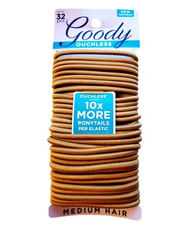 Goody WoMens Ouchless 4 mm Elastics Blondes 30 Count