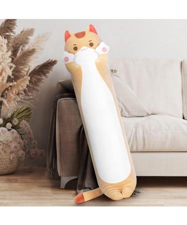 Buy Mewaii 90cm Soft Orange Kitten Plush Toy - Cuddly Stuffed Animal Pillow Gift for Kids (3+ Years) - Buy Online on GoSupps.com