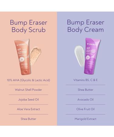 KP Bump Eraser Body Scrub & Keratosis Pilaris Lotion Bundle Set Strawberry Legs Treatment for Women - Exfoliates & Deeply Hydrates for Smoother Healthy-Looking Skin 6.5 Fl Oz (Pack of 2) - Buy Online on GoSupps.com