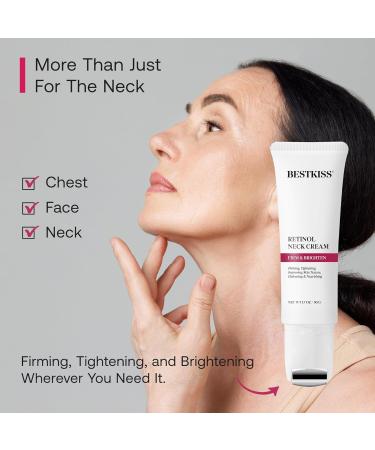 Neck Cream for Tightening and Firming: Hydrates, Lifts & Smoothes with Cooling Massaging Roller Applicator - with Retinol, Niacinamide & Hyaluronic Acid for Face, Neck & Chest, 1.7 OZ/50g 1.7 Ounce (Pack of 1) - Buy Online on GoSupps.com