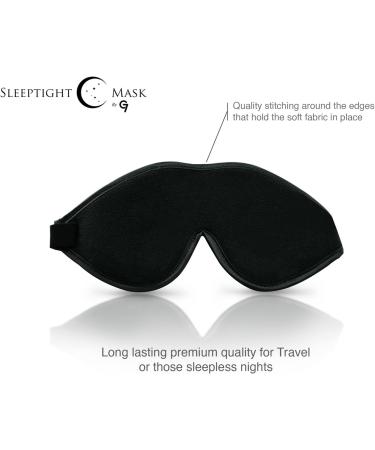 100% Light Blocking Sleep Mask Blindfold - Blackout Eye Shades for Relaxation, Migraines, Insomnia - Includes Soft Travel Eye Mask with Ear Plugs - Buy Online on GoSupps.com