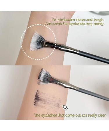 Multifunctional Fan Shaped Eyelash Brush Lash Wand Brush Lash Brush Mascara Fan Brush Makeup Tool For Eye Makeup - Buy Online on GoSupps.com