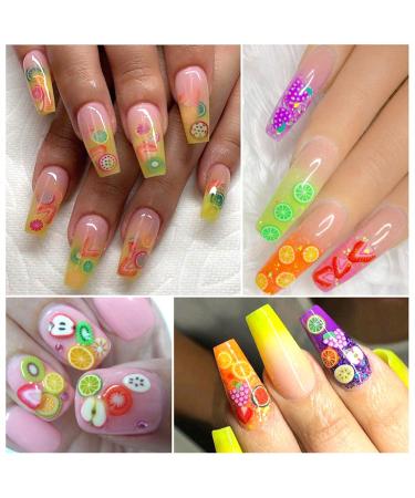 3D Fruit Nail Art Slices - Summer Fruit Slime Decorations for Women and Girls | Cute Designs for Manicure Supplies and DIY Crafts - Buy Online on GoSupps.com