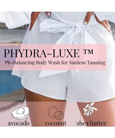 PHdra-Luxe Sunless Tan Optimizing Body Wash - pH Balanced with Avocado Coconut & Shea Butter - Perfect for After Tanning - 6.78 Oz - Buy Online on GoSupps.com