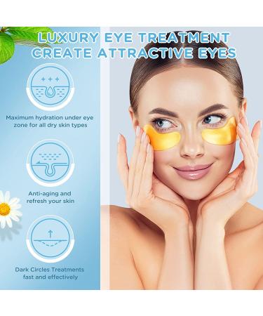 Arsh ge Under Eye Patches (30 Pairs) - 24K Gold Collagen Hyaluronic Eye Gel Pads for Dark Circles & Puffiness - Anti-Aging Eye Mask with Rose Extract - Reduce Wrinkles & Eye Bags - 12.30 Fl Oz - Buy Online on GoSupps.com