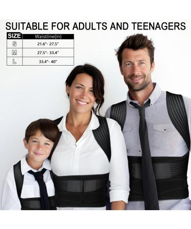 Adjustable Back Brace Posture Corrector for Men & Women | Lightweight Hunchback & Scoliosis Support | Sciatica Pain Relief Trainer (Medium - Buy Online on GoSupps.com