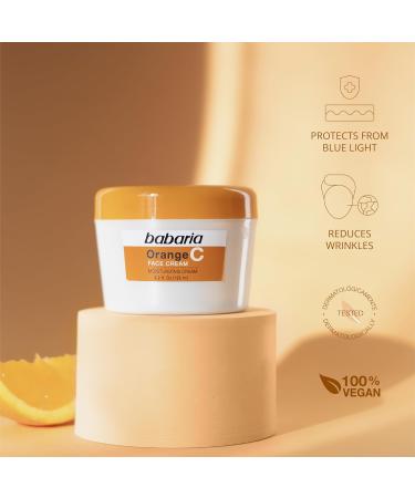 Babaria Vitamin C Face Cream - Brightens Complexion Improves Elasticity Fades Sun Spots - 4.2 oz - High Moisturizing Formula Protects Against Pollutants - International Shipping Available - Buy Online on GoSupps.com