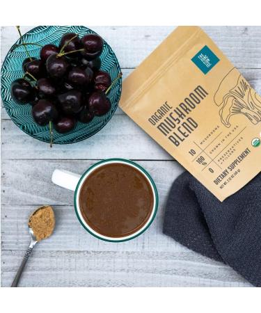 Organic Mushroom Blend - 10 Mix Superfood Supplement for Energy & Immune Health 2.12oz - Buy Online on GoSupps.com