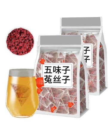 Five Flavors Goji Berry Tea Essential Pure Chinese Herbal Medicine for Men Four Famous Five Flavors Wolfberry Tea Chinese Kidney Care Tea Health Liver Care Tea (2Box)