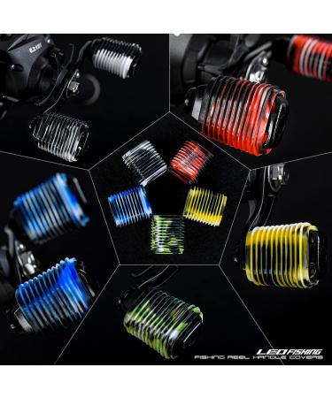 Leo 10pcs Rubber Fishing Reel Handle Grip Cover Non-Slip Knob Sleeve - 5 Pairs in Pack, 5 Mix Colors for Baitcaster or Spinning Reel - Buy Online on GoSupps.com