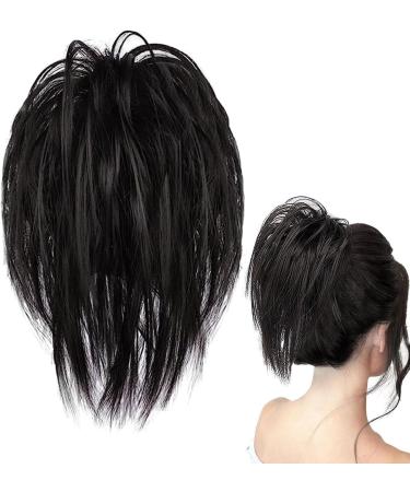 Messy Bun Hair Clip | Claw Clip Messy Bun Hair Piece | Messy Ponytail Clip Extends Hair | Fake Ponytail Claw Clip on Hair Pieces for Women Chignon Hair Bun Extensions - Buy Online on GoSupps.com