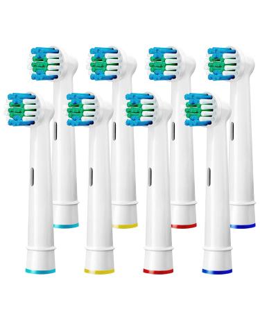 Yanaboo Toothbrush Heads Compatible with Braun Oral B Electric Toothbrushes Precision Clean Replacement Brush Head Fit Professional Care and More Vitality Pro Smart Genius Series (Pack of 8) 8a White - Buy Online on GoSupps.com