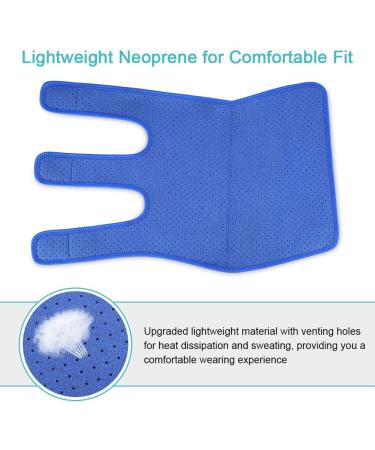 Adjustable Neoprene Calf Support Bandage - Compression for Muscle Fiber Tear & Pain Relief - Blue - Buy Online on GoSupps.com