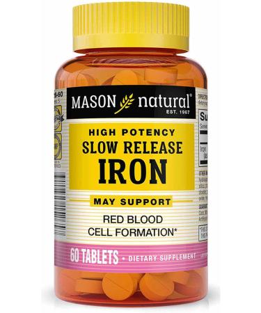 Mason Vitamins Slow Release Iron | 60 Count Pack of 2 | Compare to Slow Fe | High Quality Iron Supplement - Buy Online on GoSupps.com