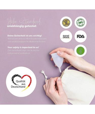 Livella Menstrual Cup (Size L) - Comfortable Period Hygiene Sustainable Alternative to Tampons Includes Storage Bag - Buy Online on GoSupps.com