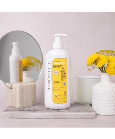 Clear Institute - Natural Chamomile Shampoo | Free of Sulfates SLS SLES Parabens and Silicones | Lightening. Golden Highlights | Children and Adults | 98% Natural Ingredients | 400 ml - Buy Online on GoSupps.com
