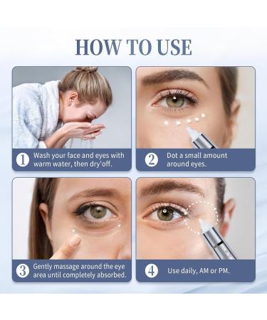 Retinol Under Eye Cream - Cream for Men & Women, Dark Circles, Puffiness & Wrinkles, Anti-Aging Eye Cream for Fine Lines, 0.7 Fl Oz 0.7 Fl Oz (Pack of 1) - Buy Online on GoSupps.com