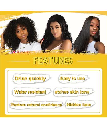 Lace Tint Melting Hair Mousse 6.8 fl oz - Natural Finish for Women's Hair Wigs & Hairpieces - Light Brown - Buy Online on GoSupps.com