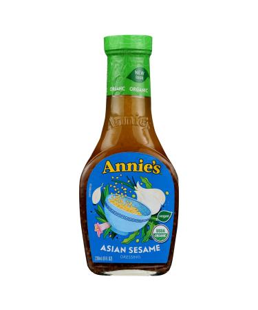 Annie's Asian Sesame Salad Dressing, Certified Organic, Non-GMO, 8 fl oz