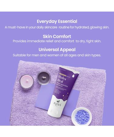 HydraHeal Moisturizing Face Serum - Hydration & Skin Repair with Vitamin B Hyaluronic Acid Algae Extract & Niacinamide - 100ml for All Skin Types - Buy Online on GoSupps.com