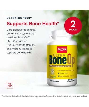 Jarrow Formulas Ultra Bone-Up - 240 Tablets for Bone Health | Premium Calcium Supplement - Buy Online on GoSupps.com