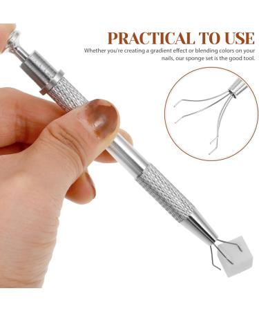 minkissy 1 Set Nail Art Scratch Pen Set Sponge Nail Art Tools Manicure Tools Manicure Nail Art Tool Nail Art Pick up Tool Stainless Steel - Buy Online on GoSupps.com