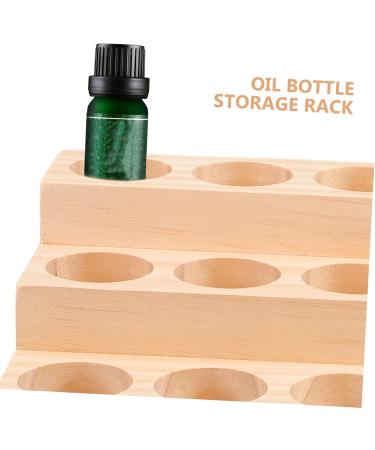 Exceart Essential Oils Storage Box - Wooden Aromatherapy Bottle Holder & Nail Polish Stand - Buy Online on GoSupps.com