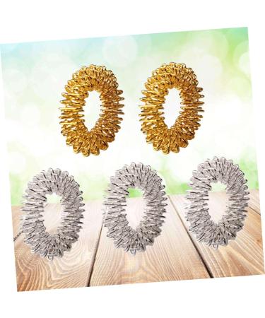 Ibasenice 5-St Spiky Sensory Ring - Acupressure Finger Circulation Toy | Chinese Medicine Massage Device - Buy Online on GoSupps.com