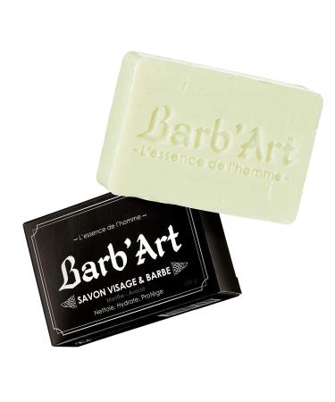 Barb'Art Barb'Art - Beard & Face Soap for Avocado & Mint - Cleansing - For All Skin Types - 100 g