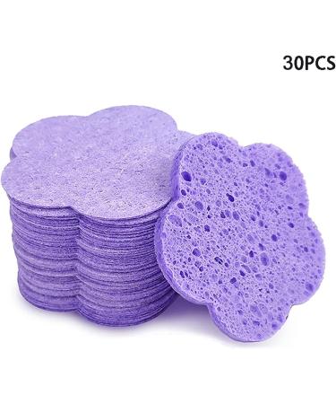 Makeup Remover Sponges Makeup Cleanser Sponges - Face Cleanser Pads With Flower Shape for Business Trip Dating - Buy Online on GoSupps.com