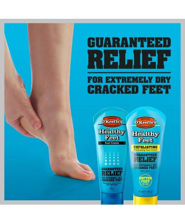 O'Keeffe's Healthy Feet Peeling & Twin Pack - 80 ml + 85 g | Best Moisturizer for Dry Cracked Feet - International Shipping Available - Buy Online on GoSupps.com
