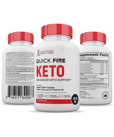 Quick Fire Keto ACV Pills 1275MG Keto Support Blend Capsule Alternative to QuickFire Keto ACV Gummies Formulated with Apple Cider Vinegar Extra Virgin Olive Oil Powder Green Tea Leaf 60 Capsules - Buy Online on GoSupps.com