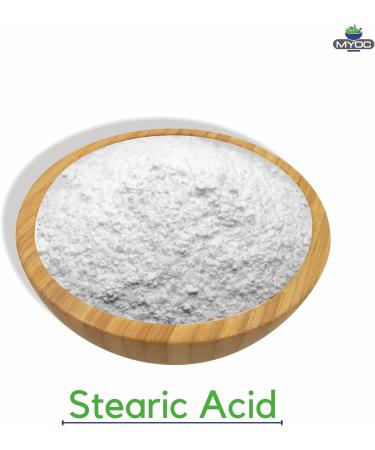 White Stearic Acid Powder 110g - Cosmetic Grade for Soap Cream Lotion & More - 3.88 oz - Buy Online on GoSupps.com