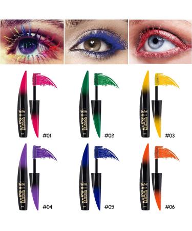 Joyeee 6 Colors Mascara Set - Waterproof, Long-lasting, Volumizing, Curling - Perfect 3D Eye Makeup - Ideal Halloween/Christmas Gift for Women & Teenage Girls - Buy Online on GoSupps.com