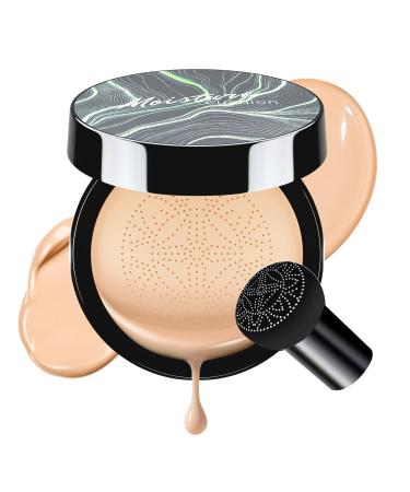 dfjdskl Air Cushion CC Cream Foundation - Tattoo Cover up Mushroom Head BB Creams Long Lasting Concealing Brightening Moisturizer Face Cream Facial Skin Care Makeup For All Skin Types (Natural)