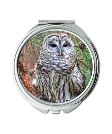 YENDOSTEEN Mirror Travel Mirror owl english purdue owl bird pocket mirror portable mirror