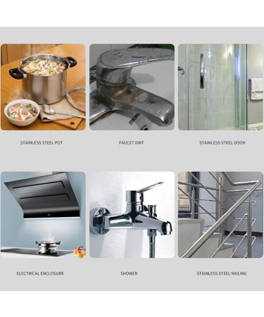 Metal Polish Cream Scratch Remover and Cleaner Stainless Steel Cleaning Wax Stain Removal Multifunctional Rust Remover for Stainless Steel Aluminum Brass Copper Gold Long Lasting Shine 200g - Buy Online on GoSupps.com