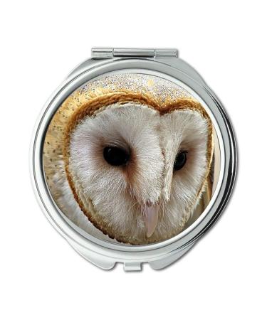 Mirror Compact Mirror owl ears owl bird pocket mirror portable mirror