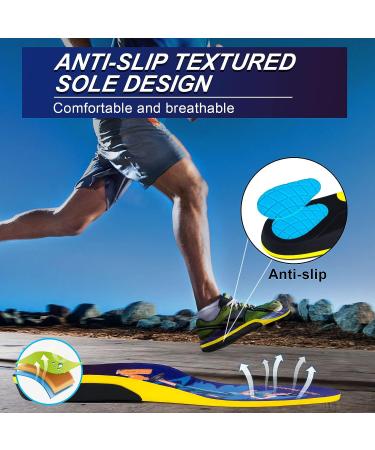 Seamix Running Shoe Inserts for Women & Men - Shock Absorbing Gel Insoles | Reduce Muscle Soreness & Prevent Plantar Fasciitis | Ideal for Sports & Hiking - Size L (Women 10.5-11.5/Men 9.5-10.5) - Buy Online on GoSupps.com