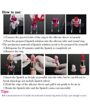 AKOAK 9 Pcs Lipstick Making Mould Set - DIY Creative Shapes for 12.1mm Lipstick Tubes - Buy Online on GoSupps.com