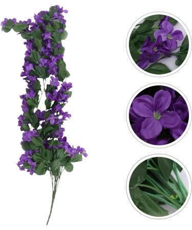 Zerodeko 3pcs Artificial Flowers Plant Home Decor Vines with Flowers Wedding Decoration Greenery Garland Silk Flowers Fake Flowers Wreath Hanging Flowers Decorate Purple Flower Arrangement - Buy Online on GoSupps.com