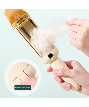 Portable Pet Hair Remover Roller - 100g Reusable Lint Roller for Couch Car Carpet & Furniture - Efficient Pet Hair Removal Tool in Yellow - Buy Online on GoSupps.com