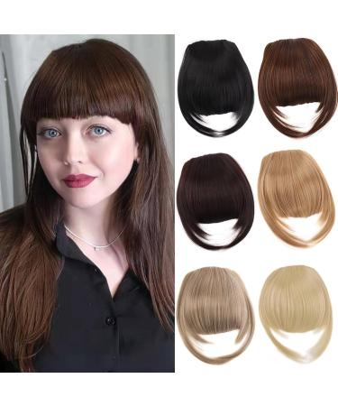 Bangs Hair Clip Straight Synthetic Blunt Bangs Clip in Bangs Hair Extensions Synthetic Neat Flat Bang with Temples Thick Front Face Fringe Bangs Hairpieces for Women Bangs Clip in Hair (Color : 1B 6inches 1B - Buy Online on GoSupps.com