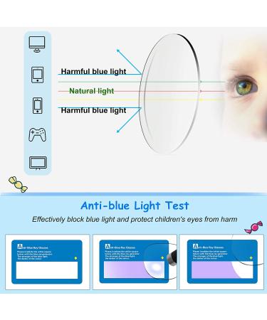 MEETSUN Kids Blue Light Blocking Glasses 2 Pack - Ages 7-12, Anti-Eyestrain, Computer Gaming TV Glasses for Boys Girls - Matte Black + Transparent Brown - Buy Online on GoSupps.com