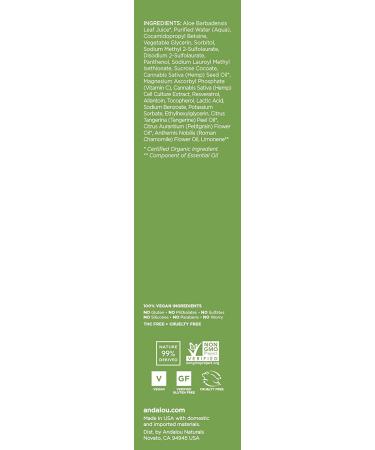 Andalou Naturals CannaCell Cleansing Foam  botanical  5.5 Fl Oz CannaCell Foam - Buy Online on GoSupps.com