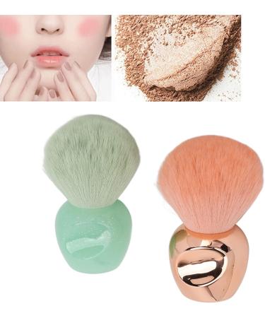 Soft Fluffy Hair Cosmetic Beauty Brush with Strong Powder Grasping Power Accurate Coloring Delicate Looking. Perfect for Loose Powder Blusher. Rose Gold Light Green - Buy Online on GoSupps.com