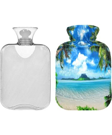 Shop Naanle Tropical Palm Hot Water Bottle 2L - Relief for Menstrual Cramps & Pain Heat & Cold Therapy | International Shipping Available - Buy Online on GoSupps.com